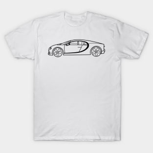 Black Bugatti Chiron T-Shirt